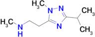 2-(3-Isopropyl-1-methyl-1h-1,2,4-triazol-5-yl)-N-methylethan-1-amine