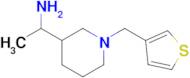 1-(1-(Thiophen-3-ylmethyl)piperidin-3-yl)ethan-1-amine