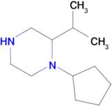 1-Cyclopentyl-2-isopropylpiperazine