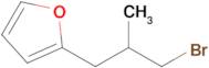 2-(3-Bromo-2-methylpropyl)furan