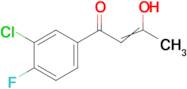 1-(3-chloro-4-fluorophenyl)-3-hydroxybut-2-en-1-one