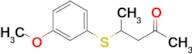 4-((3-Methoxyphenyl)thio)pentan-2-one