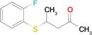 4-((2-Fluorophenyl)thio)pentan-2-one