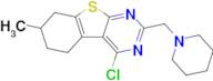 4-Chloro-7-methyl-2-(piperidin-1-ylmethyl)-5,6,7,8-tetrahydrobenzo[4,5]thieno[2,3-d]pyrimidine