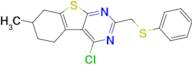 4-Chloro-7-methyl-2-((phenylthio)methyl)-5,6,7,8-tetrahydrobenzo[4,5]thieno[2,3-d]pyrimidine