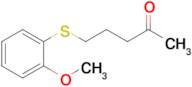 5-((2-Methoxyphenyl)thio)pentan-2-one