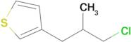 3-(3-Chloro-2-methylpropyl)thiophene