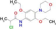 2-Chloro-N-(2,5-diethoxy-4-morpholinophenyl)propanamide