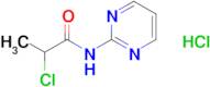 2-Chloro-N-(pyrimidin-2-yl)propanamide hydrochloride