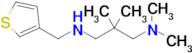 n1,n1,2,2-Tetramethyl-n3-(thiophen-3-ylmethyl)propane-1,3-diamine