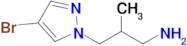 3-(4-Bromo-1h-pyrazol-1-yl)-2-methylpropan-1-amine