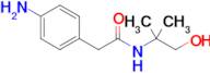 2-(4-Aminophenyl)-N-(1-hydroxy-2-methylpropan-2-yl)acetamide