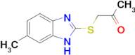 1-[(6-methyl-1H-1,3-benzodiazol-2-yl)sulfanyl]propan-2-one