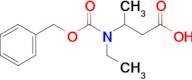 3-(((Benzyloxy)carbonyl)(ethyl)amino)butanoic acid