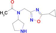 n-((5-Cyclopropyl-1,2,4-oxadiazol-3-yl)methyl)-N-(pyrrolidin-3-yl)acetamide