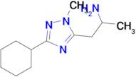 1-(3-Cyclohexyl-1-methyl-1h-1,2,4-triazol-5-yl)propan-2-amine