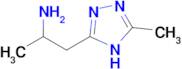 1-(5-methyl-4H-1,2,4-triazol-3-yl)propan-2-amine