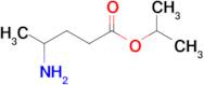 Isopropyl 4-aminopentanoate