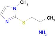1-((1-Methyl-1h-imidazol-2-yl)thio)propan-2-amine