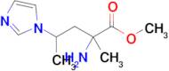 Methyl 2-amino-4-(1h-imidazol-1-yl)-2-methylpentanoate