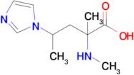 4-(1h-Imidazol-1-yl)-2-methyl-2-(methylamino)pentanoic acid