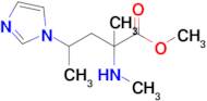 Methyl 4-(1h-imidazol-1-yl)-2-methyl-2-(methylamino)pentanoate