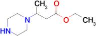 Ethyl 3-(piperazin-1-yl)butanoate