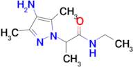 2-(4-Amino-3,5-dimethyl-1h-pyrazol-1-yl)-N-ethylpropanamide