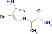 2-(3-Amino-4-bromo-1h-pyrazol-1-yl)propanamide