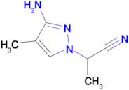 2-(3-Amino-4-methyl-1h-pyrazol-1-yl)propanenitrile