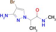 2-(3-Amino-4-bromo-1h-pyrazol-1-yl)-N-methylpropanamide