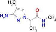 2-(3-Amino-4-methyl-1h-pyrazol-1-yl)-N-methylpropanamide