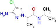 2-(3-Amino-4-chloro-1h-pyrazol-1-yl)-N-isopropylpropanamide