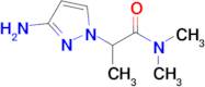 2-(3-Amino-1h-pyrazol-1-yl)-N,N-dimethylpropanamide