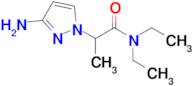 2-(3-Amino-1h-pyrazol-1-yl)-N,N-diethylpropanamide