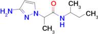 2-(3-Amino-1h-pyrazol-1-yl)-N-(sec-butyl)propanamide