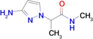 2-(3-Amino-1h-pyrazol-1-yl)-N-methylpropanamide