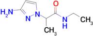 2-(3-Amino-1h-pyrazol-1-yl)-N-ethylpropanamide