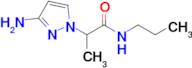 2-(3-Amino-1h-pyrazol-1-yl)-N-propylpropanamide