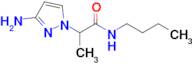 2-(3-Amino-1h-pyrazol-1-yl)-N-butylpropanamide