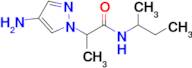 2-(4-Amino-1h-pyrazol-1-yl)-N-(sec-butyl)propanamide