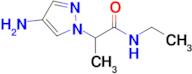 2-(4-Amino-1h-pyrazol-1-yl)-N-ethylpropanamide