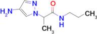 2-(4-Amino-1h-pyrazol-1-yl)-N-propylpropanamide