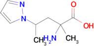 2-Amino-2-methyl-4-(1h-pyrazol-1-yl)pentanoic acid