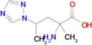 2-Amino-2-methyl-4-(1h-1,2,4-triazol-1-yl)pentanoic acid