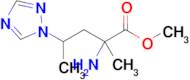 Methyl 2-amino-2-methyl-4-(1h-1,2,4-triazol-1-yl)pentanoate