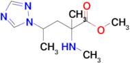 Methyl 2-methyl-2-(methylamino)-4-(1h-1,2,4-triazol-1-yl)pentanoate