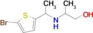 2-((1-(5-Bromothiophen-2-yl)ethyl)amino)propan-1-ol