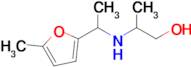 2-((1-(5-Methylfuran-2-yl)ethyl)amino)propan-1-ol