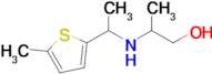 2-((1-(5-Methylthiophen-2-yl)ethyl)amino)propan-1-ol